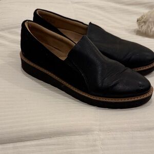 Naturalizer Black Leather Loafers